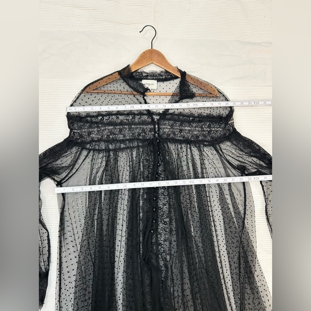Elegant Black Lace Mini Dress - Picture 8 of 15